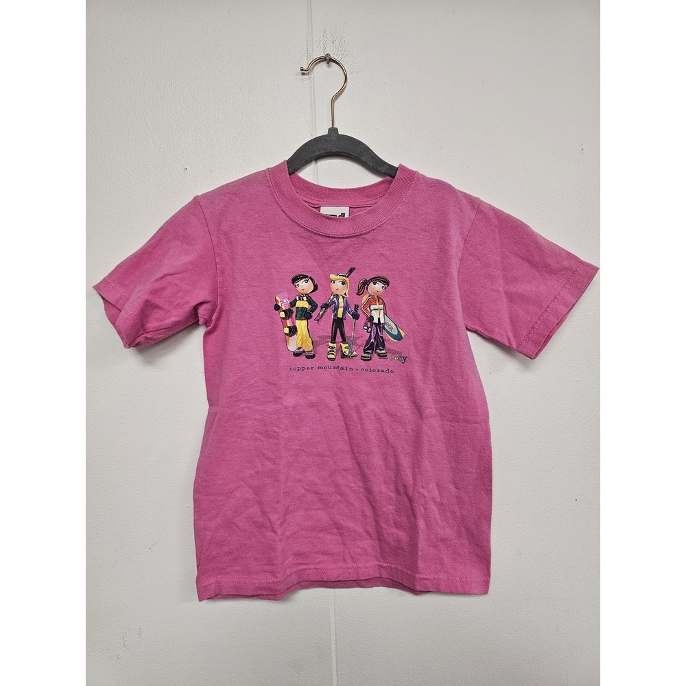 Betty Copper Mountain Colorado Shirt Youth Small Pink Ski‎ Snowboard Tee